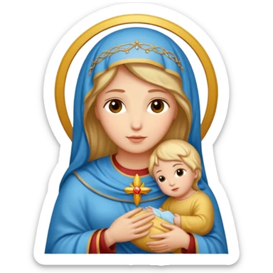 Image of the Mother of God sticker