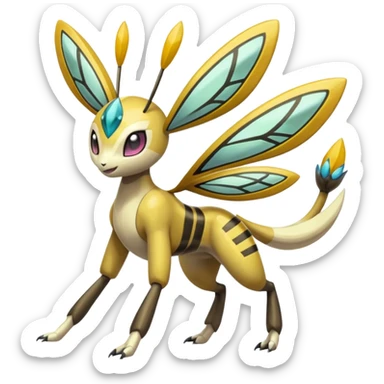 Meloetta-Beedrill-Manectric-Palkia-Cresselia-fusion sticker