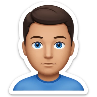 Craig Kelly with blue eyes sticker