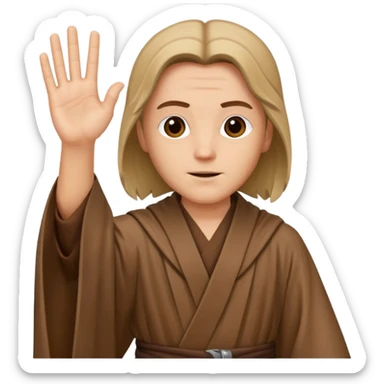 Jedi mind trick where a jedi is waving his hand sticker