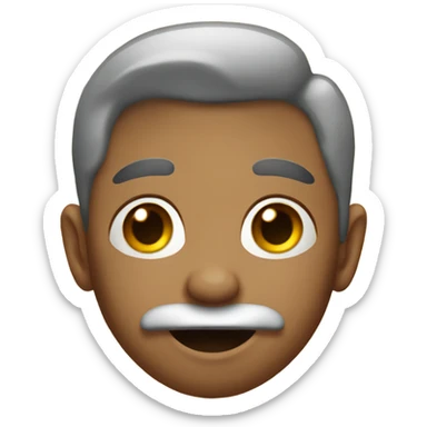 Floating nose big nostrils sticker