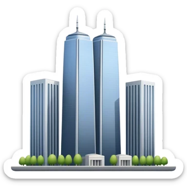 twin towers sticker