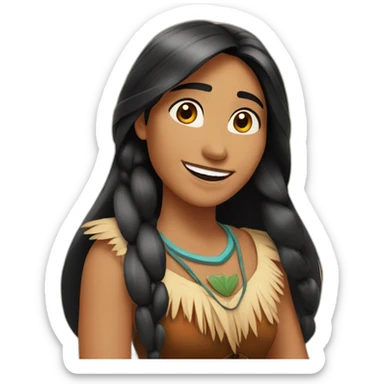pocahontas-smile sticker