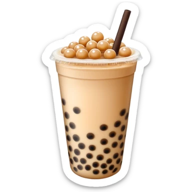 Bubble tea sticker