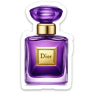 Purple dior perfume sticker