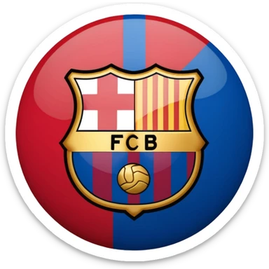 Barcelona football club logo  sticker