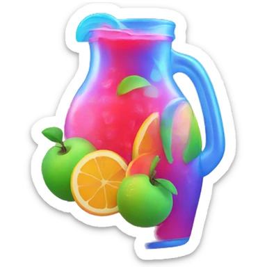 Neon fruit punch  sticker