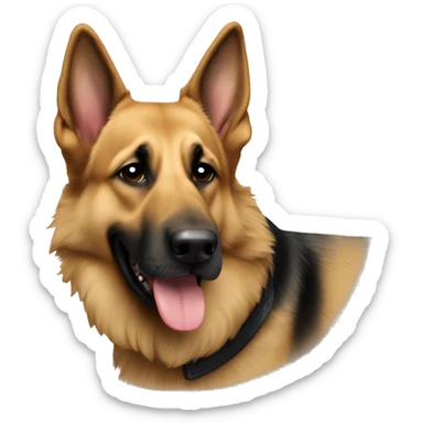 berger allemand couleur sable sticker