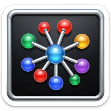 Science Lab magnet bals sticker