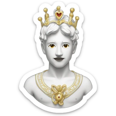 Love god White sticker