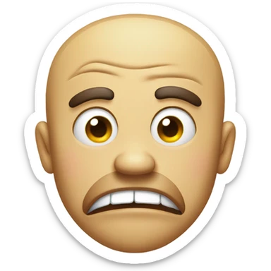 Disgusted face with tongue sticking out  sticker