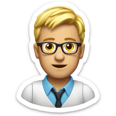 Nerd Emoji Jealous sticker