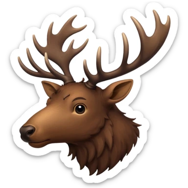 Elk icon sticker
