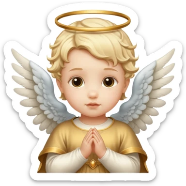  baby angel with wings renaissance sticker