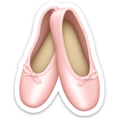 pastel pink ballet shoes sticker