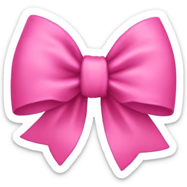 pink bow sticker