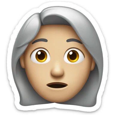 Nervous person sticker