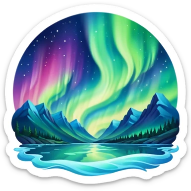 only northern light sticker