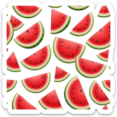juicy watermelon slice sticker