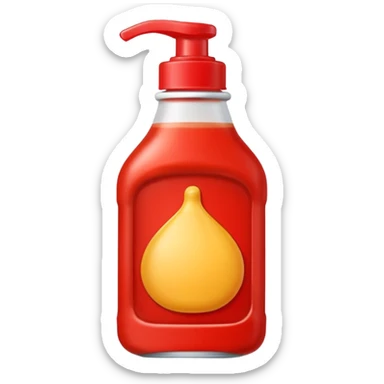 squeeze sauce bottle sticker