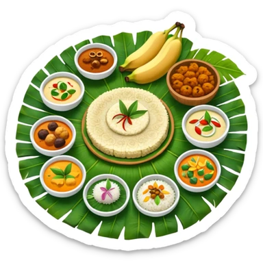 Kerala sadhya sticker