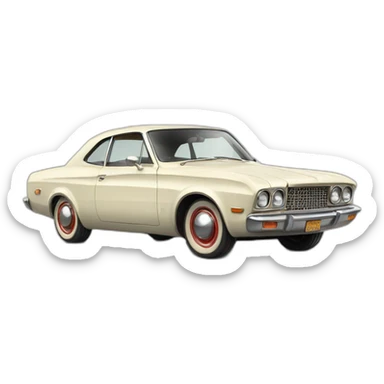 vintage car sticker