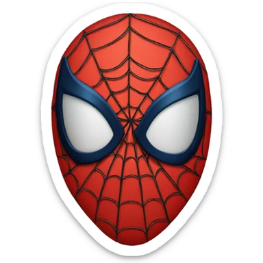 Spiderman-mask sticker