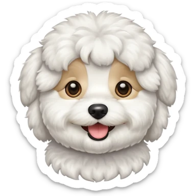 bichon frise emoji sticker