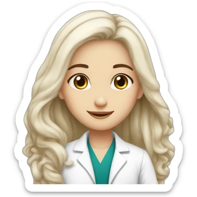 White beauty Jewish girl friendship with doctor Arabic boy sticker