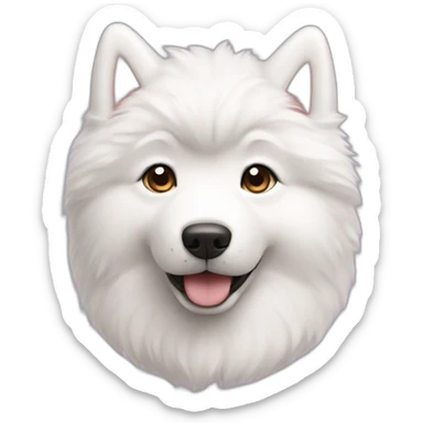 samoyed puppy sticker