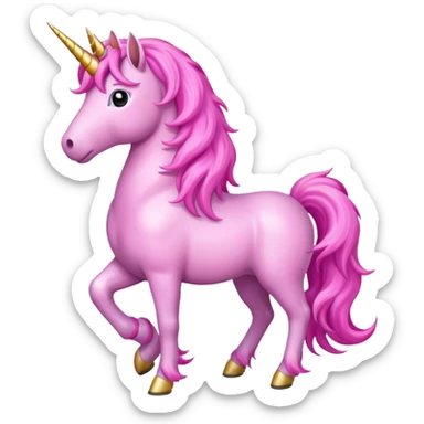 pink unicorn   sticker