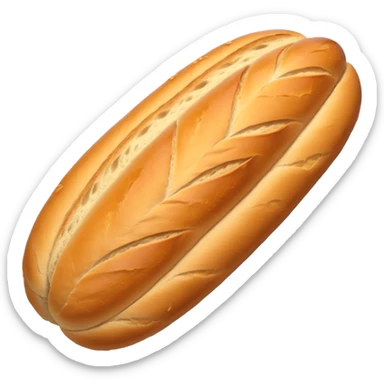 country bread look like ovan baguette sticker