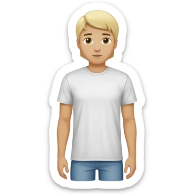 hombre cuerpo casi completo rubio sticker