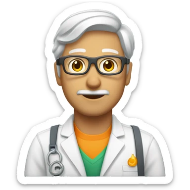 Fisiculturista con cara de asombro  sticker