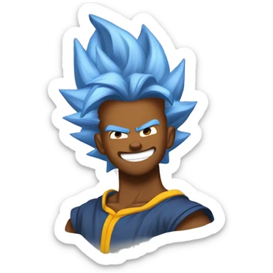 Super saiyan bronny sticker