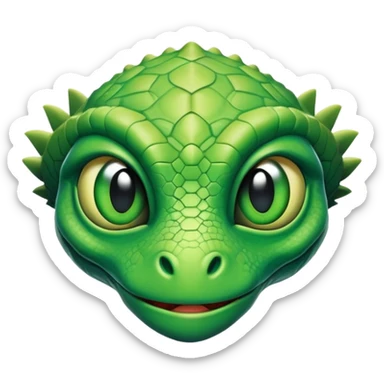 Reptilian alian sticker