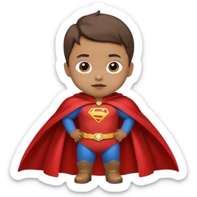 Toddler Batman in capes sticker