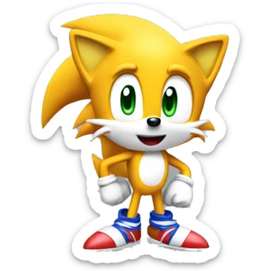 Tails sonic sticker