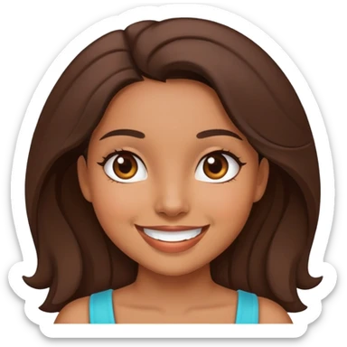 Cute Latina girl sticker