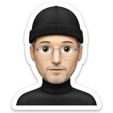 Steve Jobs take hat sticker