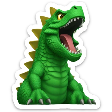 uranium Godzilla  sticker