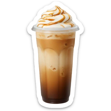 caramel iced coffee sticker