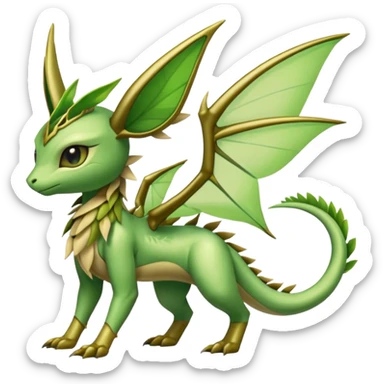 Shiny Exotic Flygon-Leafeom-Celebi-Scyther-Hybrid-Creature sticker