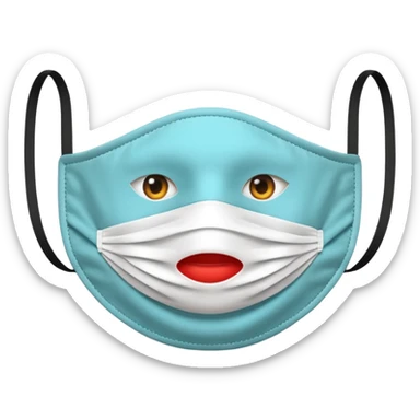 mouth mask sticker