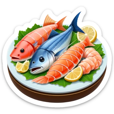 Sashimi seafood  sticker