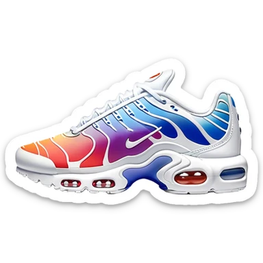 Air max tn plus white sticker