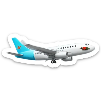 Fly plane to Hawaii  sticker