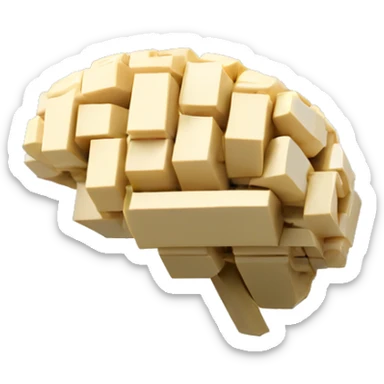 lego bricks brain sticker