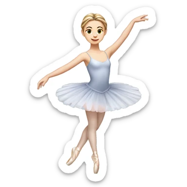 European girl ballet，full body sticker