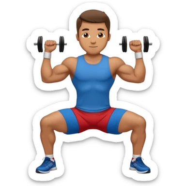 guy workout abs shirt on and plank sticker